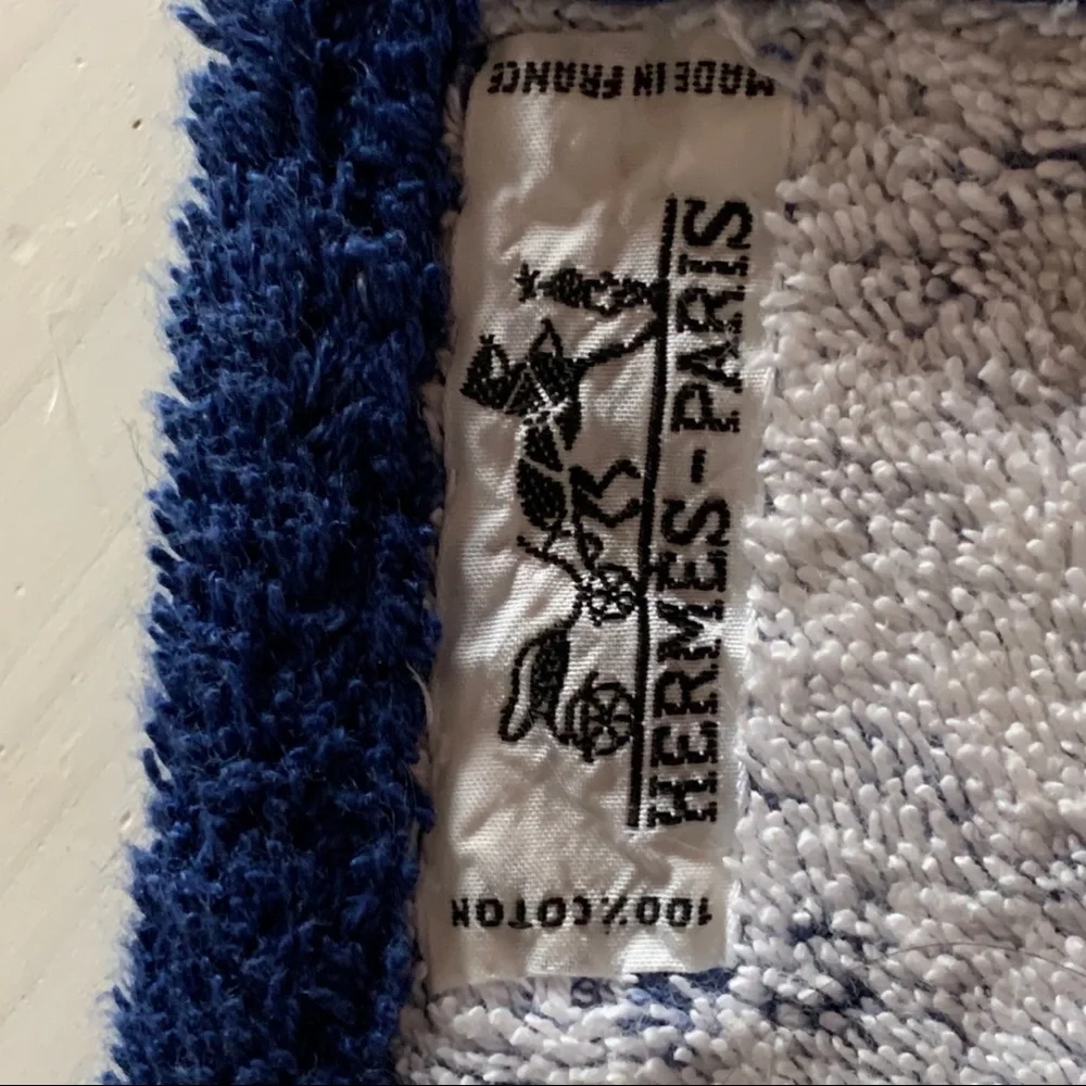 Vintage Hermès Large Towel Equestrian/Horses Motif